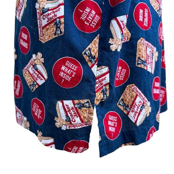 Cracker Jack '02 Vintage Button Front Shirt Small 100% Cotton Made in Hong Kong - Picture 7 of 8